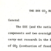 An excerpt from a 1978 draft plan for the Carbon Dioxide Research and Assessment Program