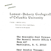 A 1980 letter from Wallace Broecker to Senator Paul Tsongas.