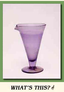 A glass flask which Marie used in her radium experiments