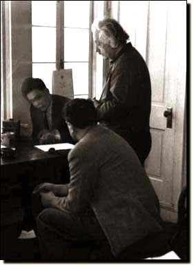 Albert Einstein, Peter Bergmann, and Leopold Infeld, 1938