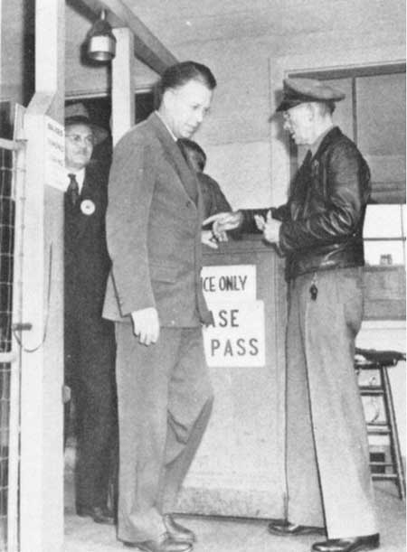 Lawrence challenged at a checkpoint