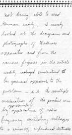 Lawrence's notes on Wider&ouml;e's paper.