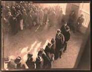 on 
the unemployment line during the depression