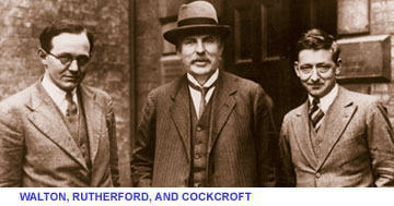 Walton, Rutherford, Cockcroft