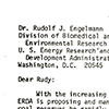 A 1975 letter from Michael MacCracken to Rudolf Engelmann.