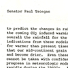 A 1980 letter from Wallace Broecker to Senator Paul Tsongas.